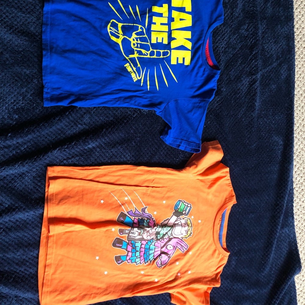 2 Fortnite shirts